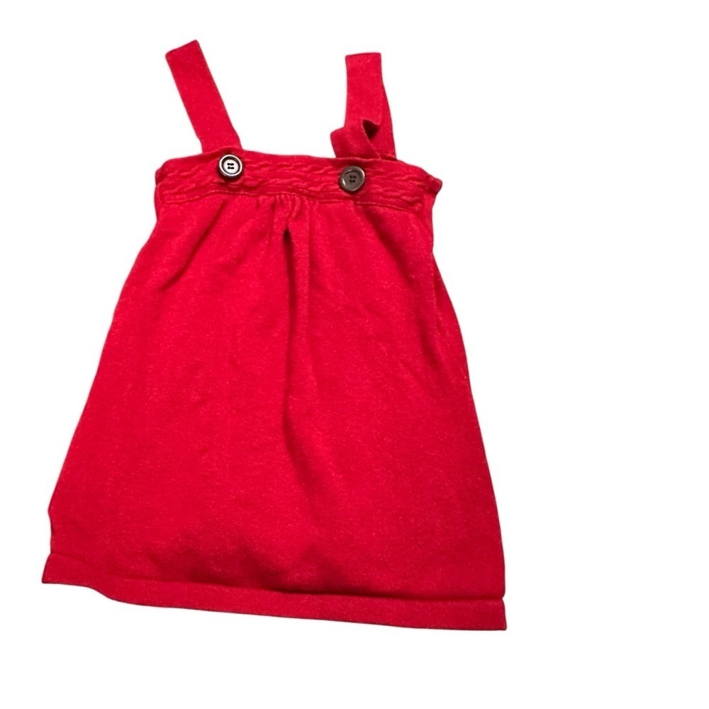 Rare Editions Red Dress with Button Details